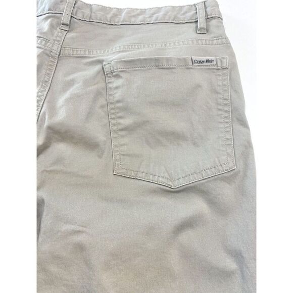 Calvin Klein Tan Five Pocket Slim Fit Khaki Pants Men's Size 33x30 - Picture 8 of 9